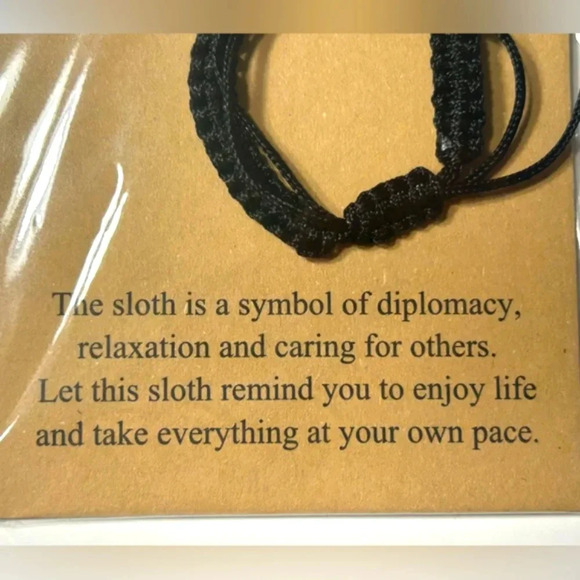 Inspirational Gift/ Sloth Bracelet Gift for Her - Picture 3 of 4